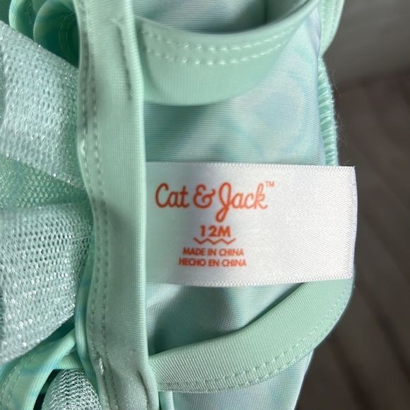 Cat & Jack Mermaid Toddler Swimsuit 12 months - Picture 6 of 6